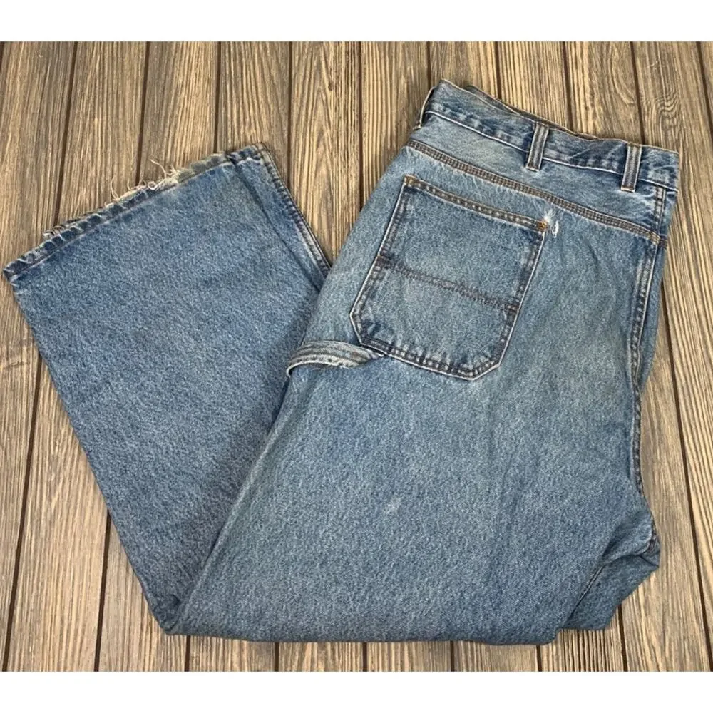 CE Schmidt Workwear Mens Jeans Heavyweight Carpenter Denim 46x30 Medium‎ Wash